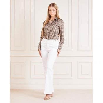Jeans Donna Wide Leg A Vita Media Marciano
