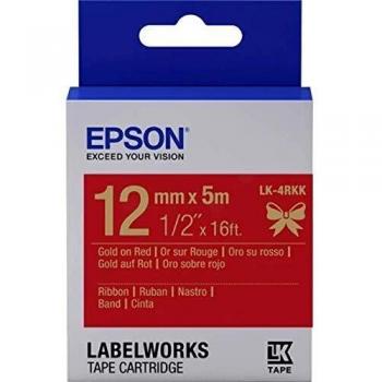 EPSON Cartridge Satin Ribbon LK-4RKK Gold/Red 12mm