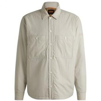 Hemdjacke Modell 'Locky' in Beige für Männer