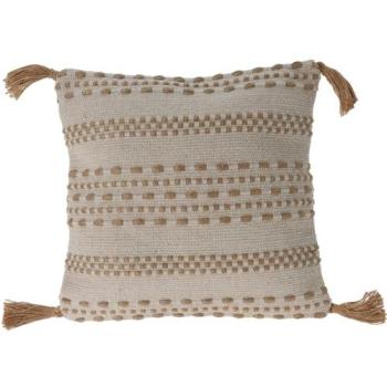 Cojín de Yute Beige con Relleno Tessel 45x45 cm