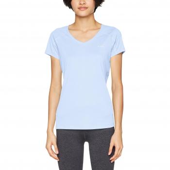 Zero Rules Short Sleeve Shirt für Damen von Columbia, Polyester, hellblau