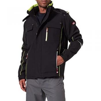 Bullstar Herren Thermo-Softshelljacke Ultra Arbeitsjacke, Schwarz (Schwarz 100), Large