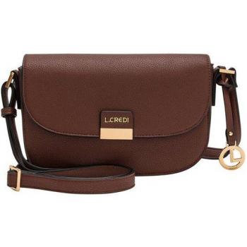 Brown Janina Shoulder Bag 23 cm from L.Credi