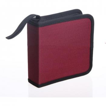 Sac de rangement pour CD/DVD Oxford, 40 pièces, capacité élevée avec fermeture à glissière