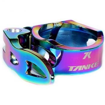 TANKE Road and MTB Compatible Aluminum Seatpost Clamp, Quick Release, 31.8mm x 34.9mm