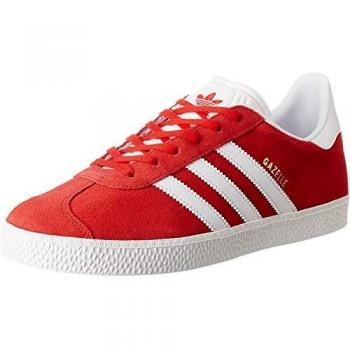 Adidas Gazelle J, Scarpe da Ginnastica Unisex-Adulto, Rosso