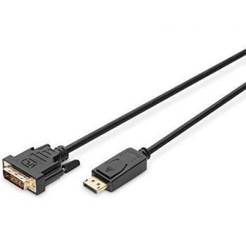 ASSMANN Adapterkabel DisplayPort 1.1a DVI-D 24+1 M/M digital Full HD Dual Link 2m max. 2560 x 1600