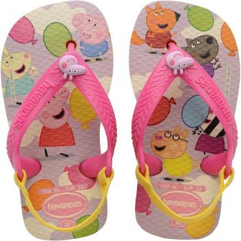 Pieds‑de‐bambou Havaianas Peppa Pig Rose-Jaune Baby 19-20