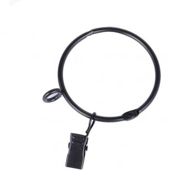 20pcs Decorative Metal Curtain Rings with Clips