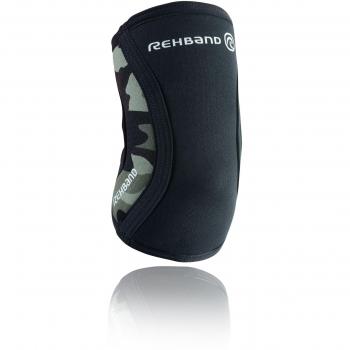 Rehband RX® 5 mm Ellenbogenbandage in Schwarz/Camouflage – XS – 102331‑1