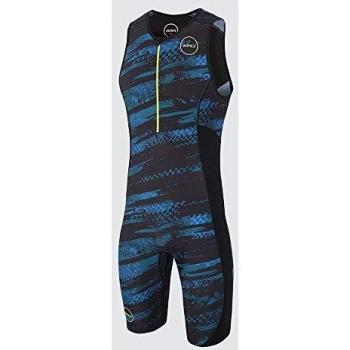 ZONE3 Activate Plus Trisuit Manches Courtes Homme Noir/Bleu/Jaune Taille M