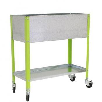 Jardinière Rangement Simon Rack Urban Top Mobile en Verre de Métal 120x40 cm