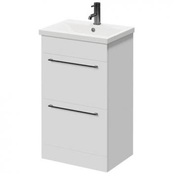 500mm Gloss White Floor Standing Vanity Unit