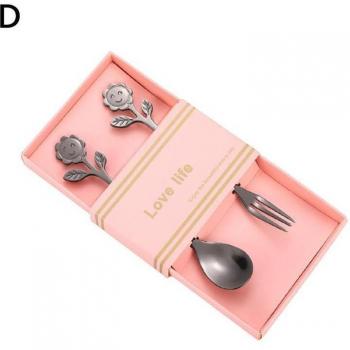 Elegant Sunflower Kitchen Set – Coffee Spoons, Fruit Forks & Gold Accents