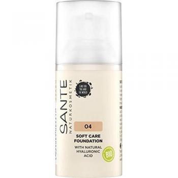 MAQUILLAJE FLUIDO SOFT CARE 04 MIEL CÁLIDA ÁCIDO HIALURÓNICO DE SANTE