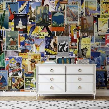 Panorama vintage poster de voyage – édition 8 pièces