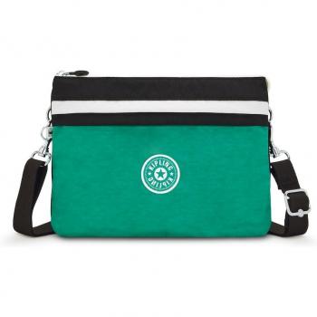 Borsa Kipling Easy Riri L 3.1l con zip Verde Scuro