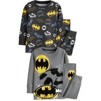 Next Black/Pinkish Grey/Yellow Batman Schlafanzug‑Set (Kinder 9–10 Jahre)