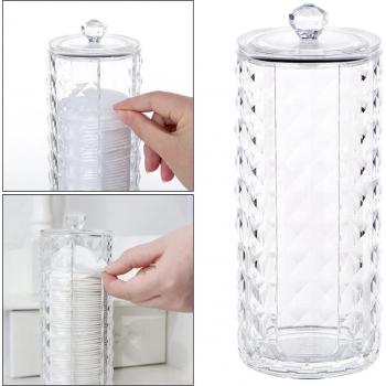 Commode acrylique pour rangement de démaquillants et cotons