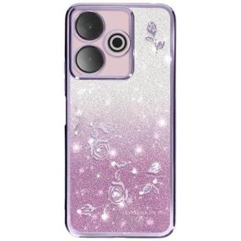 Protection Silicone Fleurs et Strass pour Xiaomi Redmi 13