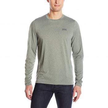 Camiseta Helly Hansen Sigel Logo Ls para Hombre, Verde, XL