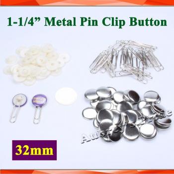 1-1/4 Metal Note Clip Button Supplies