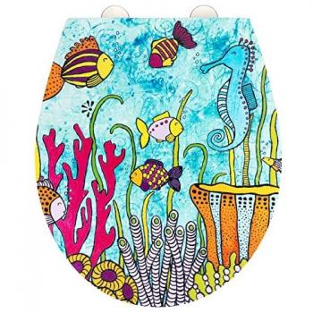 WENKO WC-Sitz »Rollin’Art Ocean Life«, bunt mit Absenkautomatik