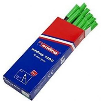 Filzstift Eddings 1200 Grün – 10 Stück Neongrün