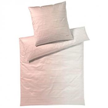 JOOP! Bettwäsche Move 4105 Blush, 2-teilig, Mako-Satin, gestreift mit Farbverlauf
