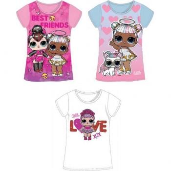 Lol Surprise T-shirt korte mouwen 3 jaar lichtroze