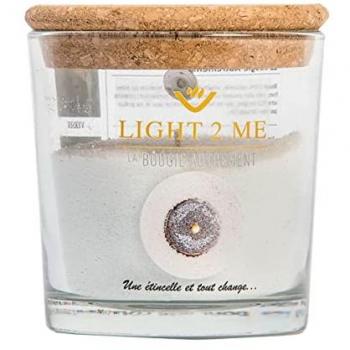 Bougie en poudre 250 grs la bougie autrement argent pailleté
