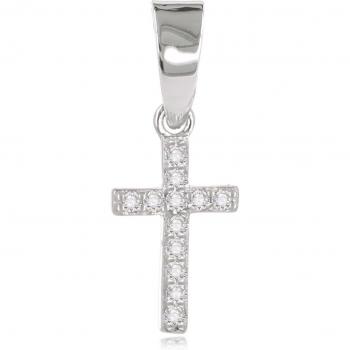 Lily's Treasures 12x7 mm Silver Cross