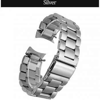Correa de muñeca de acero inoxidable para Samsung Galaxy Watch 46mm SM-R800
