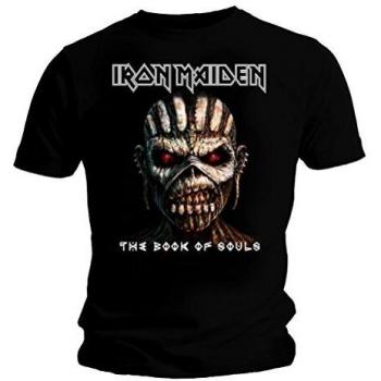 The Book Of Souls di Iron Maiden – T‑shirt a collo neri con licenza
