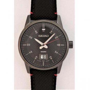 Seiko SUR271P1 Men's Black Nylon Band Watch