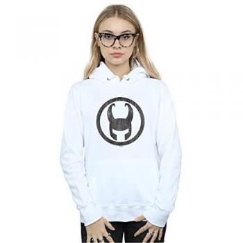 Marvel Women’s Loki Icon Hoodie in White – BI12052