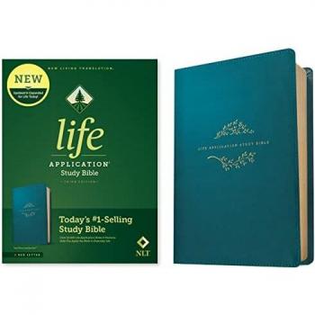 NLT Life Application Study Bible, Third Edition (Leatherlike, Teal Blue, Red Letter), by New Living Translation