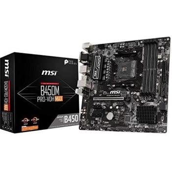 MSI B450M PRO-VDH MAX (Mainboard, AM4, mATX)