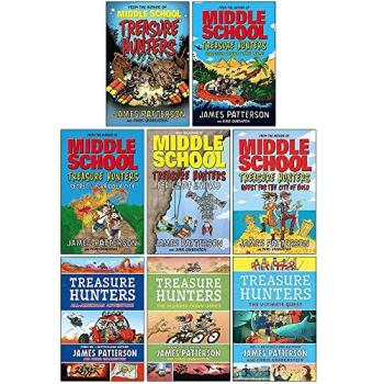 Arrow Middle School Treasure Hunters Series Collection 8 Books Set by James Patterson (Treasure Hunters, Danger Down the Nile, Secret of the Forbidden City,