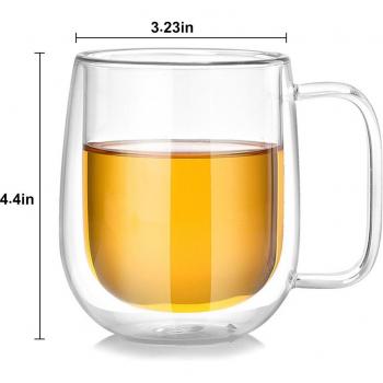 Kreative Glasbecher für Kaffee und Tee