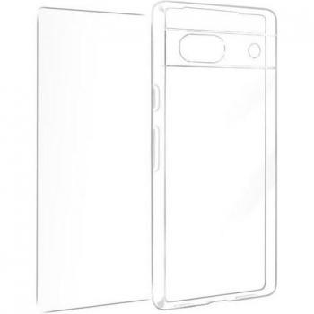 Pixel 7a Coque Transparente Avizar Silicone et Verre
