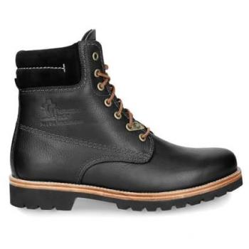 Panama Jack 03 C27 Herren Knöchelstiefel, schwarze Leder-Schnürstiefel, wasserdicht, Wander-Chukka EU 48.5 / UK 13
