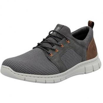 Rieker FSK Herren Halbschuhe – Grau B7796‑42, Sneaker‑Design, Größe 42