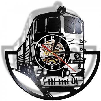 Vinyl Railroad Timepiece Lamp