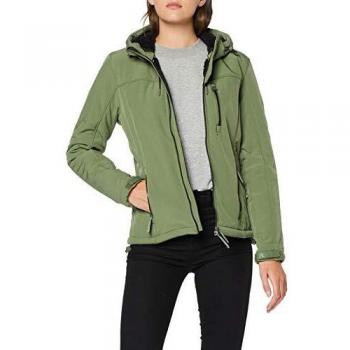 Superdry Chaqueta Windtrekker con Capucha de Invierno, Verde (Wild Khaki Sa2), XXS para Mujer