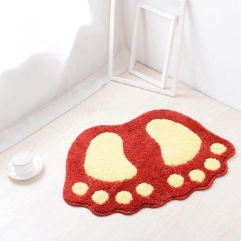 Tappeto da Bagno Rosso Assorbente 48x67cm