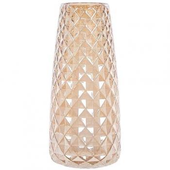 Vase en verre pour fleurs 23 cm PACHEIA orange