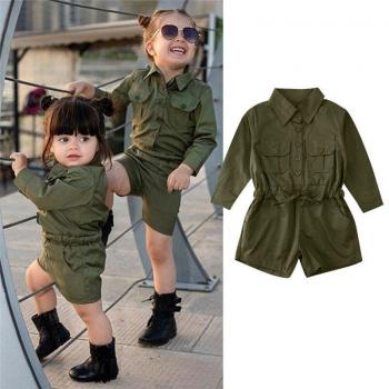 Baby Mädchen Overall mit Knöpfen 1-6 Jahre