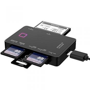 Lecteur de cartes mémoire USB 3.0 avec support CF et T-Flash