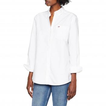 Blusa de Manga Larga Tommy Jeans para Mujer en Blanco